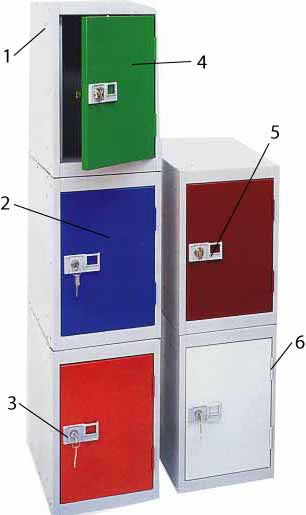 Quarto Lockers in a wide range of colours